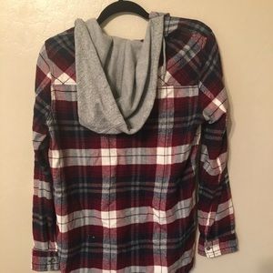 Grunge Hooded flannel